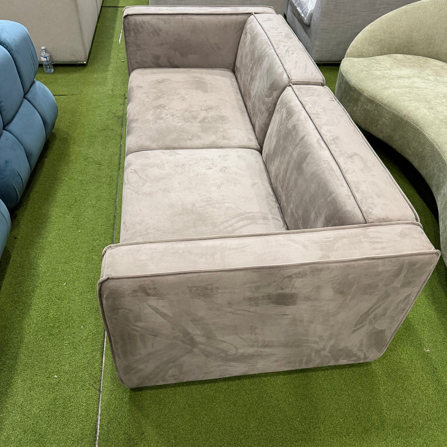 Arya Modular Loveseat - Venice Vegan Suede: Strato