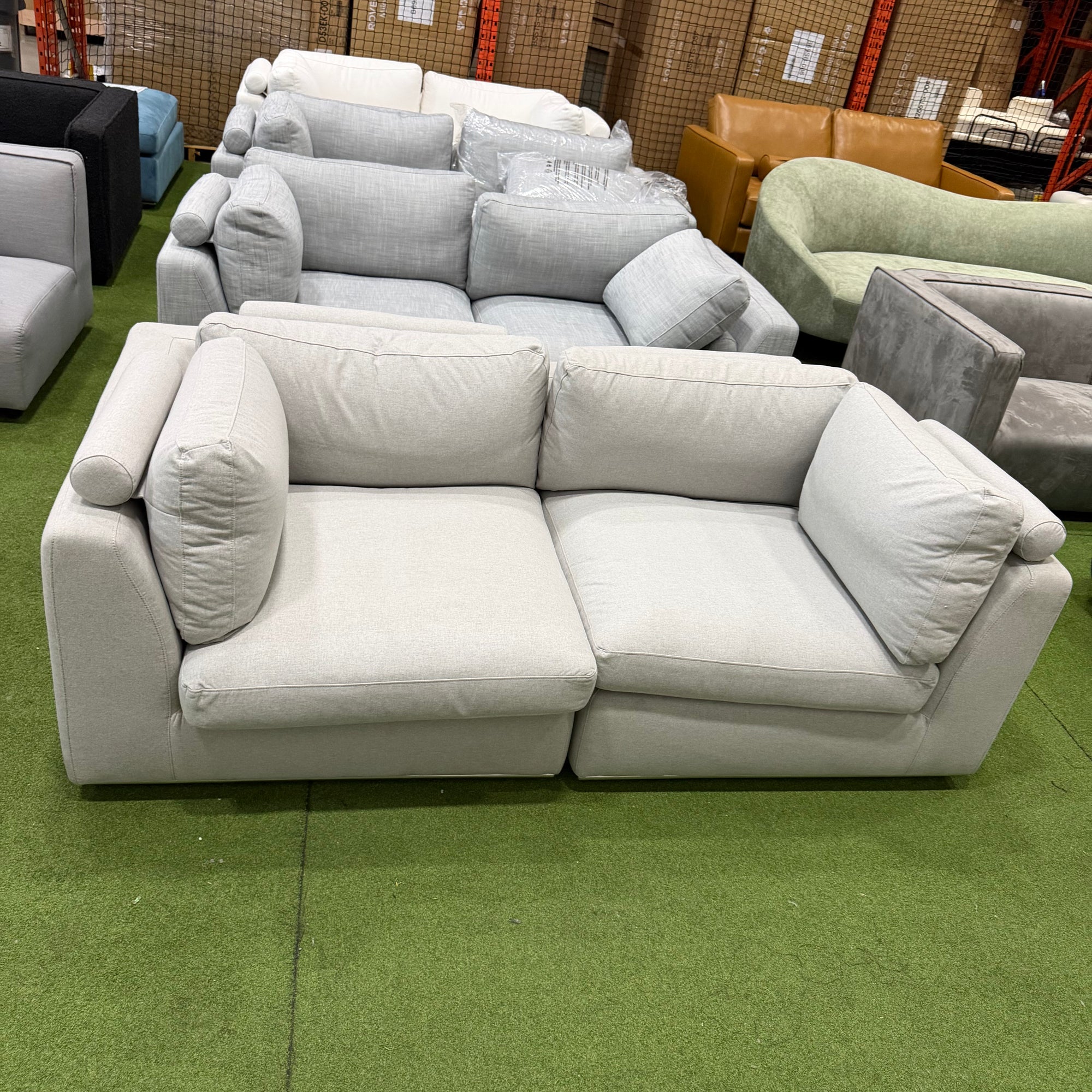 Milo Sofa Compact - Modern Felt: Malmo