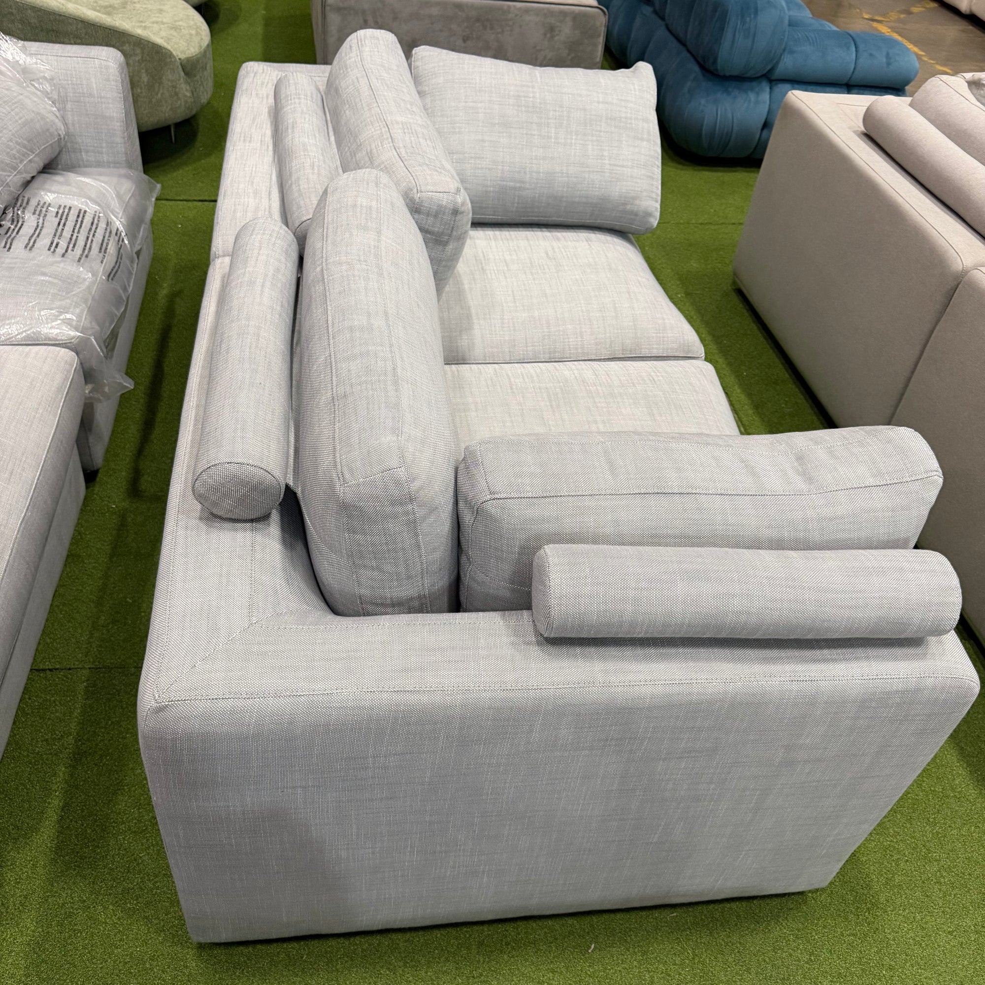 Milo Sofa Compact - Performance Linen: Dove