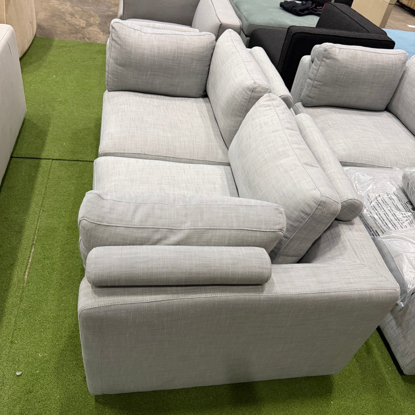 Milo Sofa Compact - Performance Linen: Dove