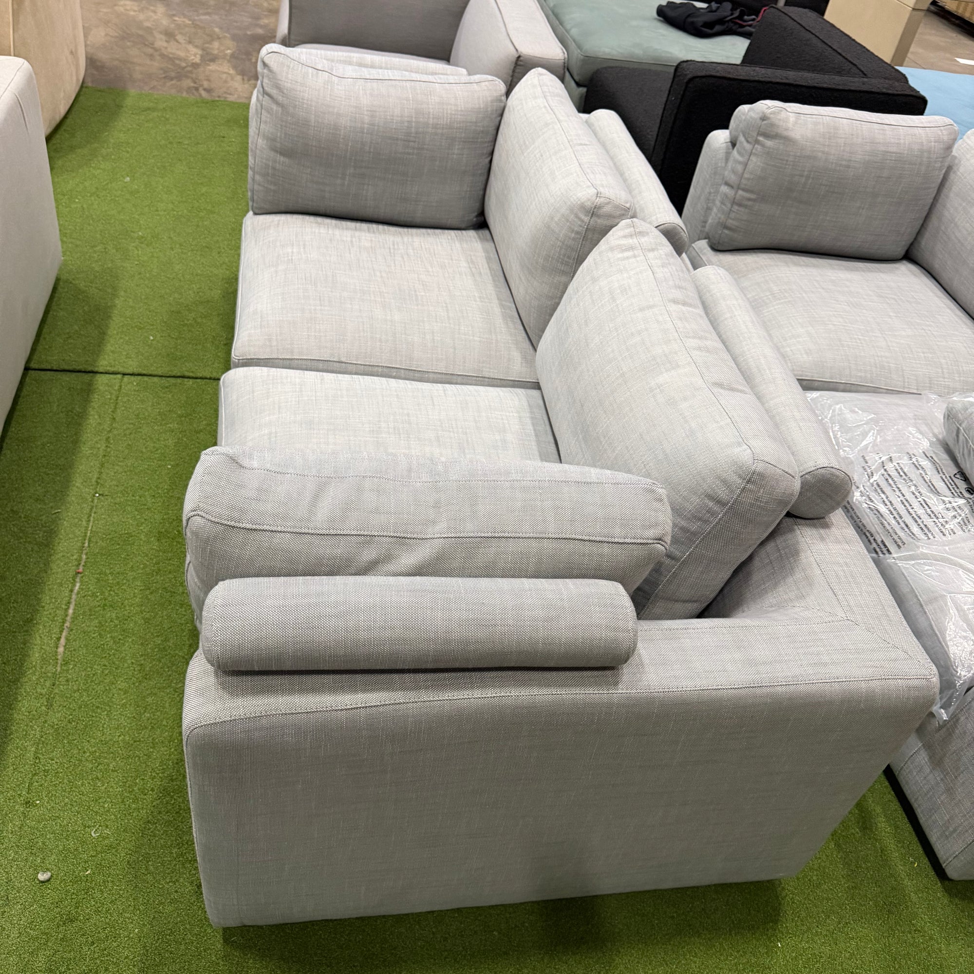 Milo Sofa Compact - Performance Linen: Dove
