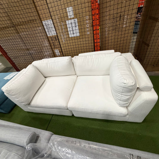 Milo Sofa Compact - Performance Linen: Swan