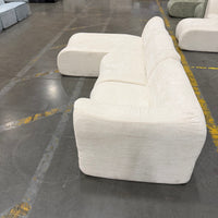 Atelier Sectional Sofa - Performance Weave: Helium Cloud, Left Hand Facing