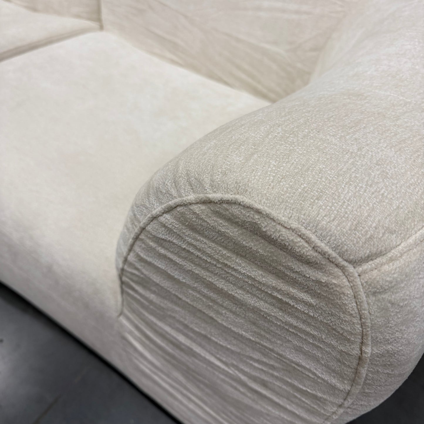Atelier Sectional Sofa - Performance Weave: Helium Cloud, Left Hand Facing