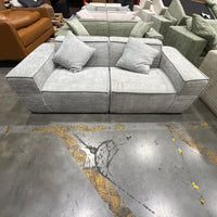 M1 Sofa Loveseat - Performance Weave: Platinum Grey