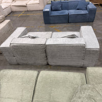 M1 Sofa Loveseat - Performance Weave: Platinum Grey