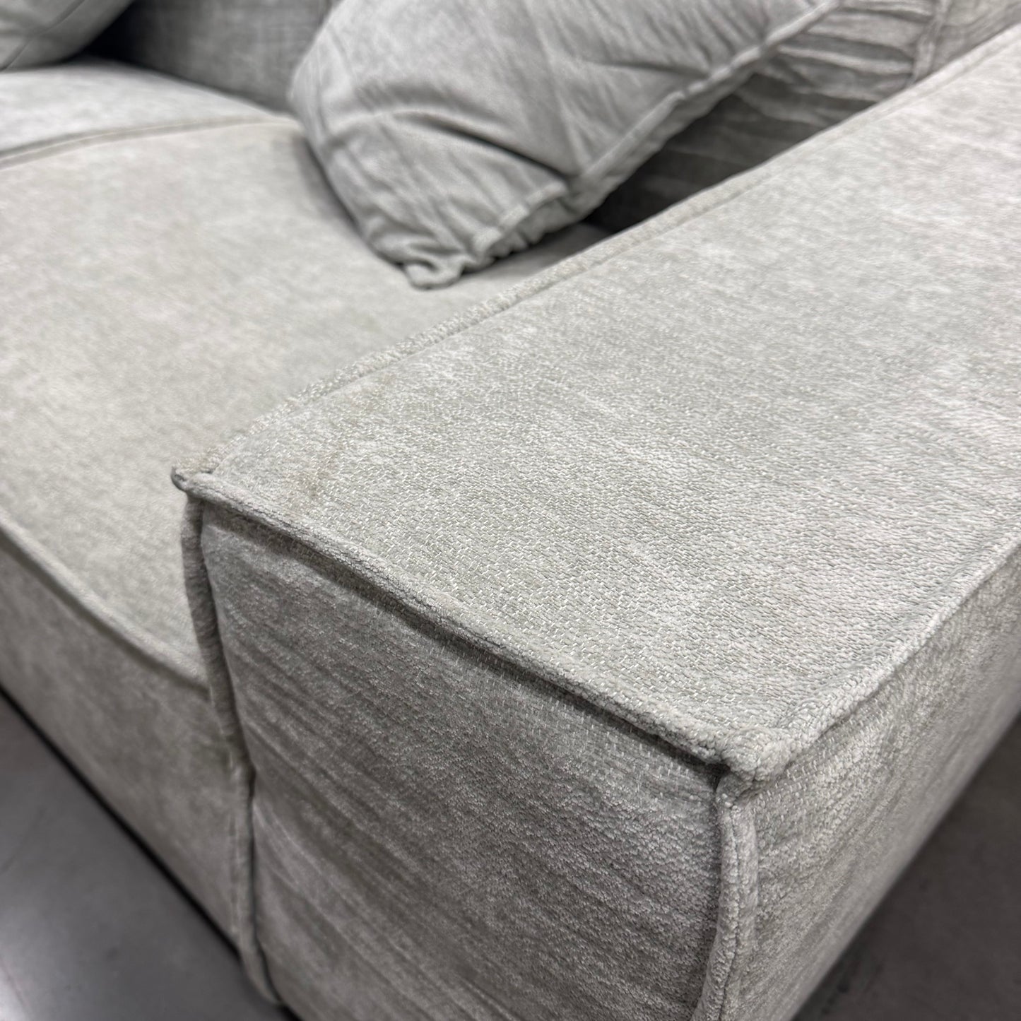 M1 Sofa Loveseat - Performance Weave: Platinum Grey