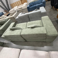 M1 Sofa Loveseat - Performance Weave: Krypton Green