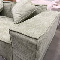 M1 Sofa Loveseat - Performance Weave: Krypton Green