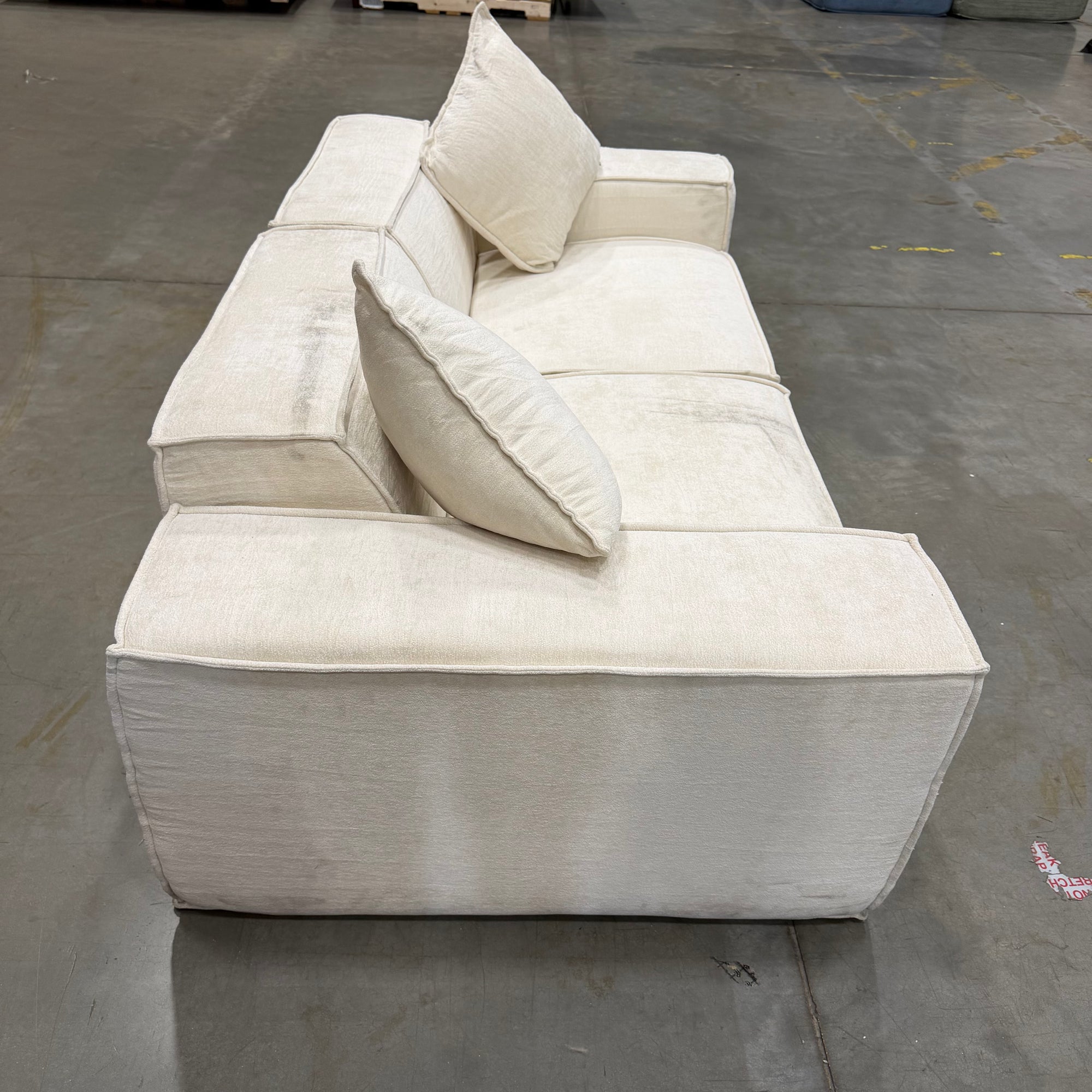 M1 Sofa Loveseat - Performance Weave: Helium Cloud