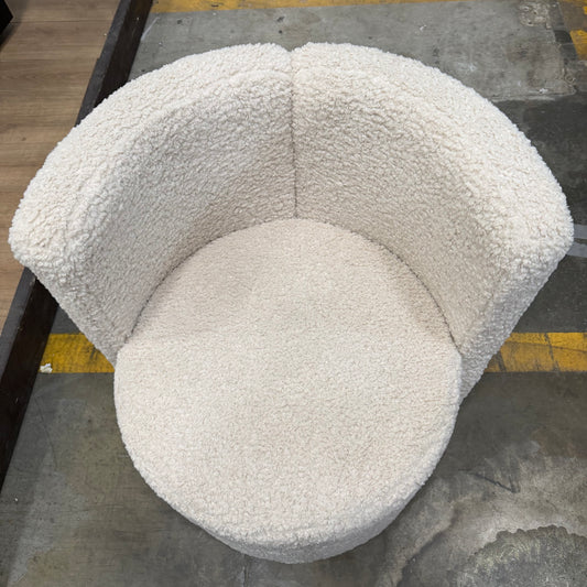 Nova Lounge Chair - Shearling: Almond