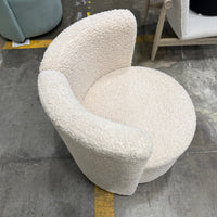 Nova Lounge Chair - Shearling: Almond
