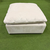 Nuvo Ottoman - Venice Vegan Suede: Chiffon