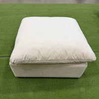Nuvo Ottoman - Venice Vegan Suede: Chiffon