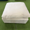 Nuvo Ottoman - Venice Vegan Suede: Chiffon