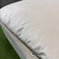 Nuvo Ottoman - Venice Vegan Suede: Chiffon