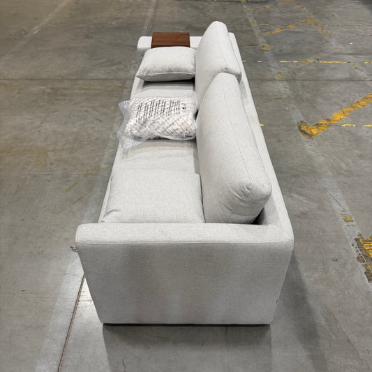 Dresden Sleeper Sofa - Modern Felt: Malmo, Walnut Side Table