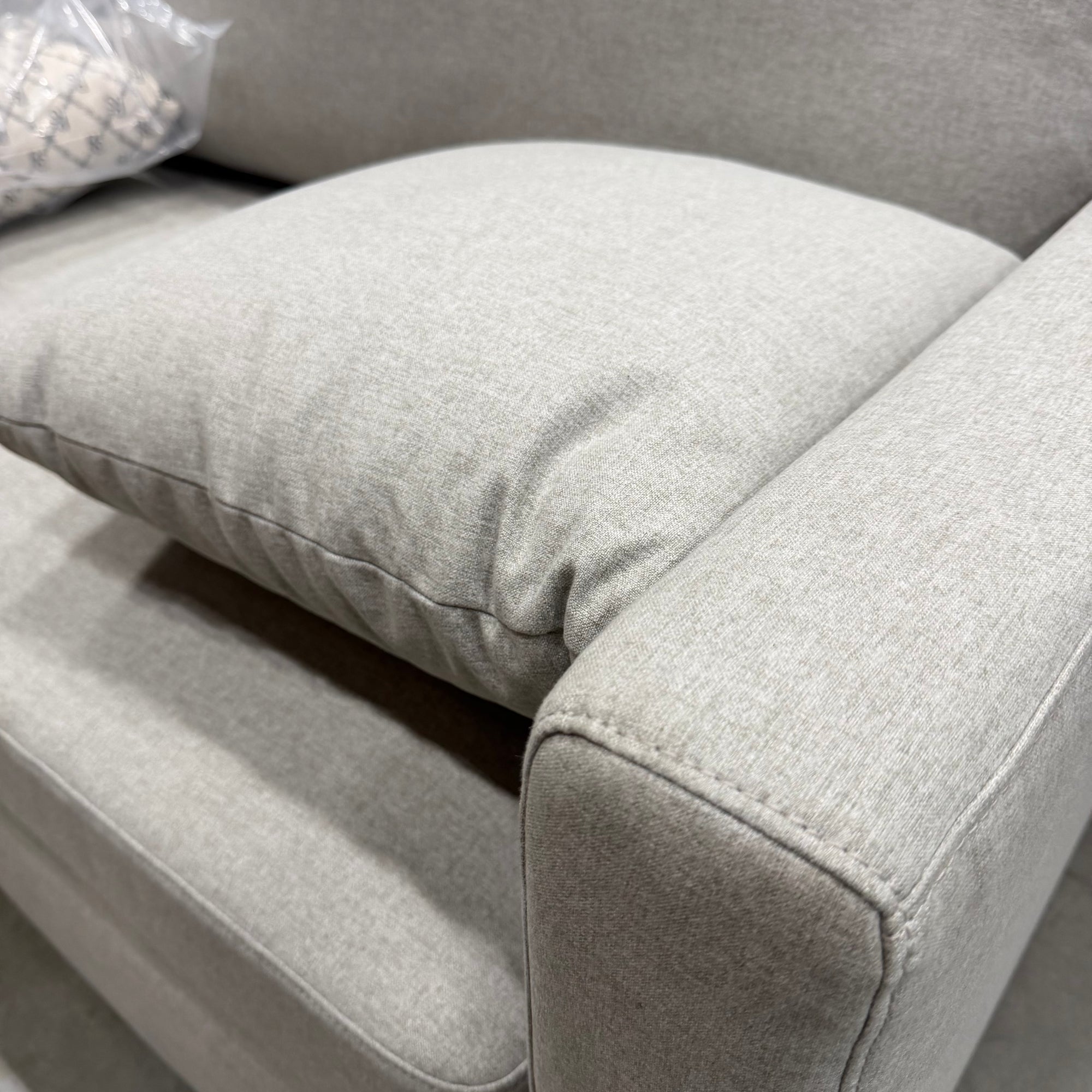 Dresden Sleeper Sofa - Modern Felt: Malmo, Walnut Side Table