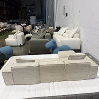 M1 Sofa Sectional Mini - Performance Weave: Silicon Sand