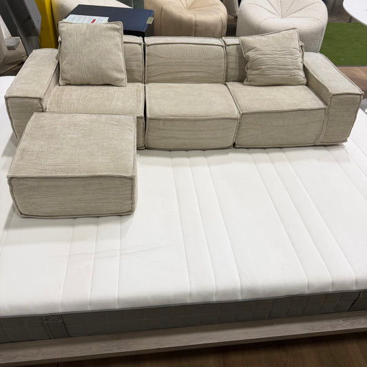 M1 Sofa Sectional Mini - Performance Weave: Silicon Sand
