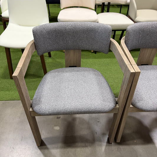 Heritage Dining Chair - Sample Grey Fabric, Grey Manor