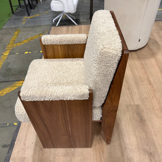 Study Chair by Maria Sharapova - Shearling: Fawn
