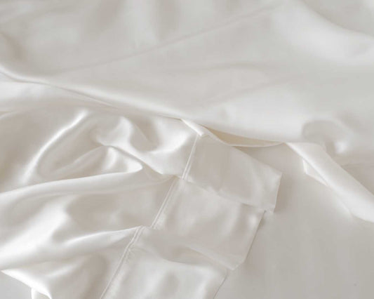 Mulberry Charmeuse Silk Pillowcase - King, Ivory
