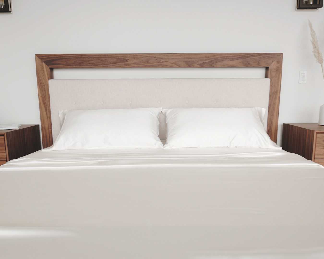 Mulberry Charmeuse Silk Pillowcase - King, Ivory