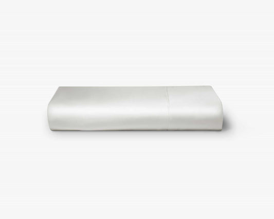Mulberry Charmeuse Silk Flat Sheet - Queen, Ivory
