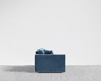 Milo Custom Open End Sofa - Plush Velvet: Solstice