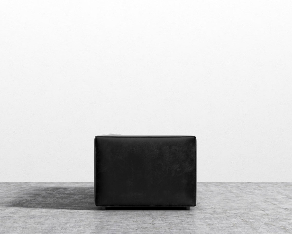 Arya Modular Loveseat - Plush Velvet - Black