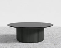 Athena Coffee Table - Ebony, Black Pietra Ceramic, 39" | 99cm