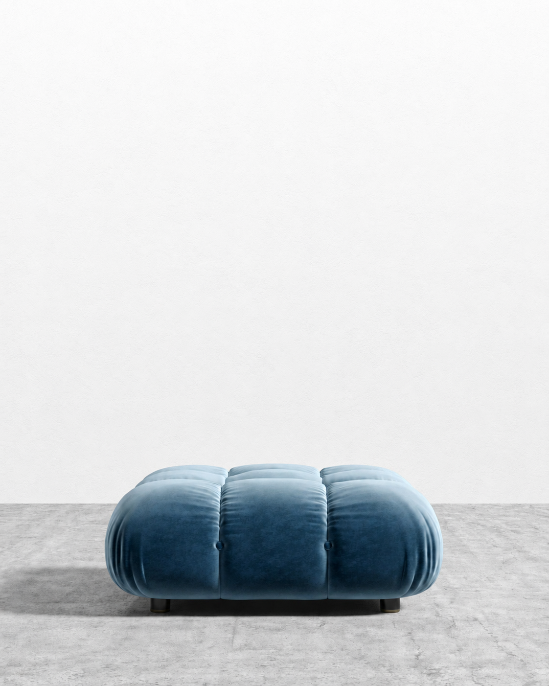 Belia Ottoman - Plush Velvet: Solstice