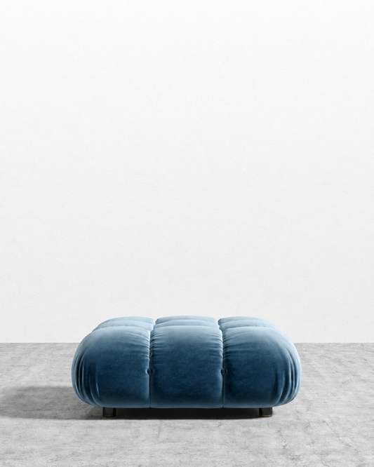 Belia Ottoman - Plush Velvet: Solstice