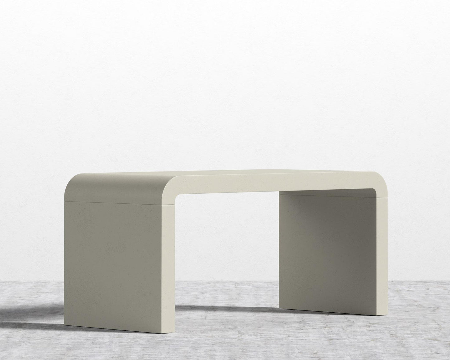 Cascadia Desk - Alabaster Concrete, 63" | 160cm
