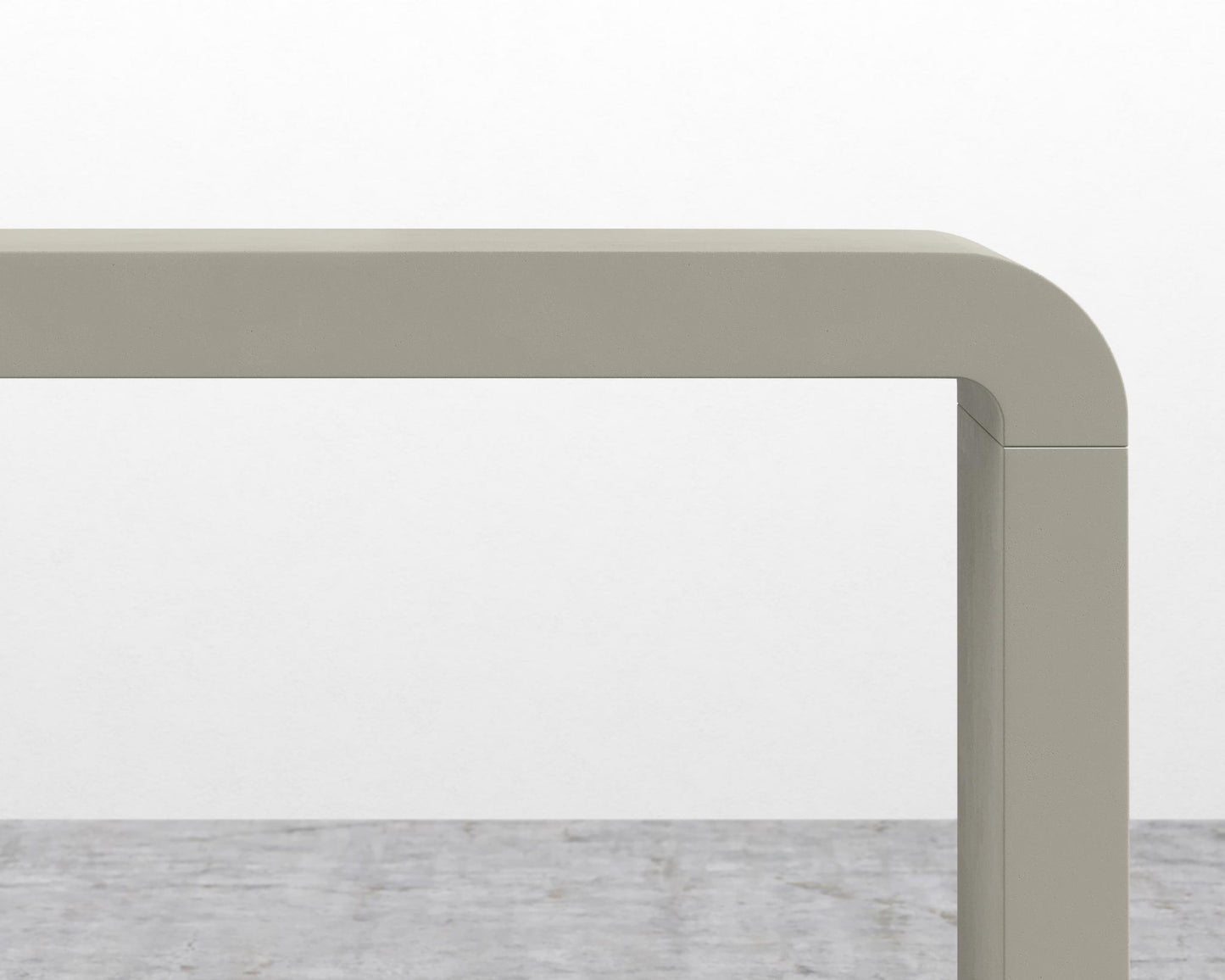 Cascadia Desk - Alabaster Concrete, 63" | 160cm