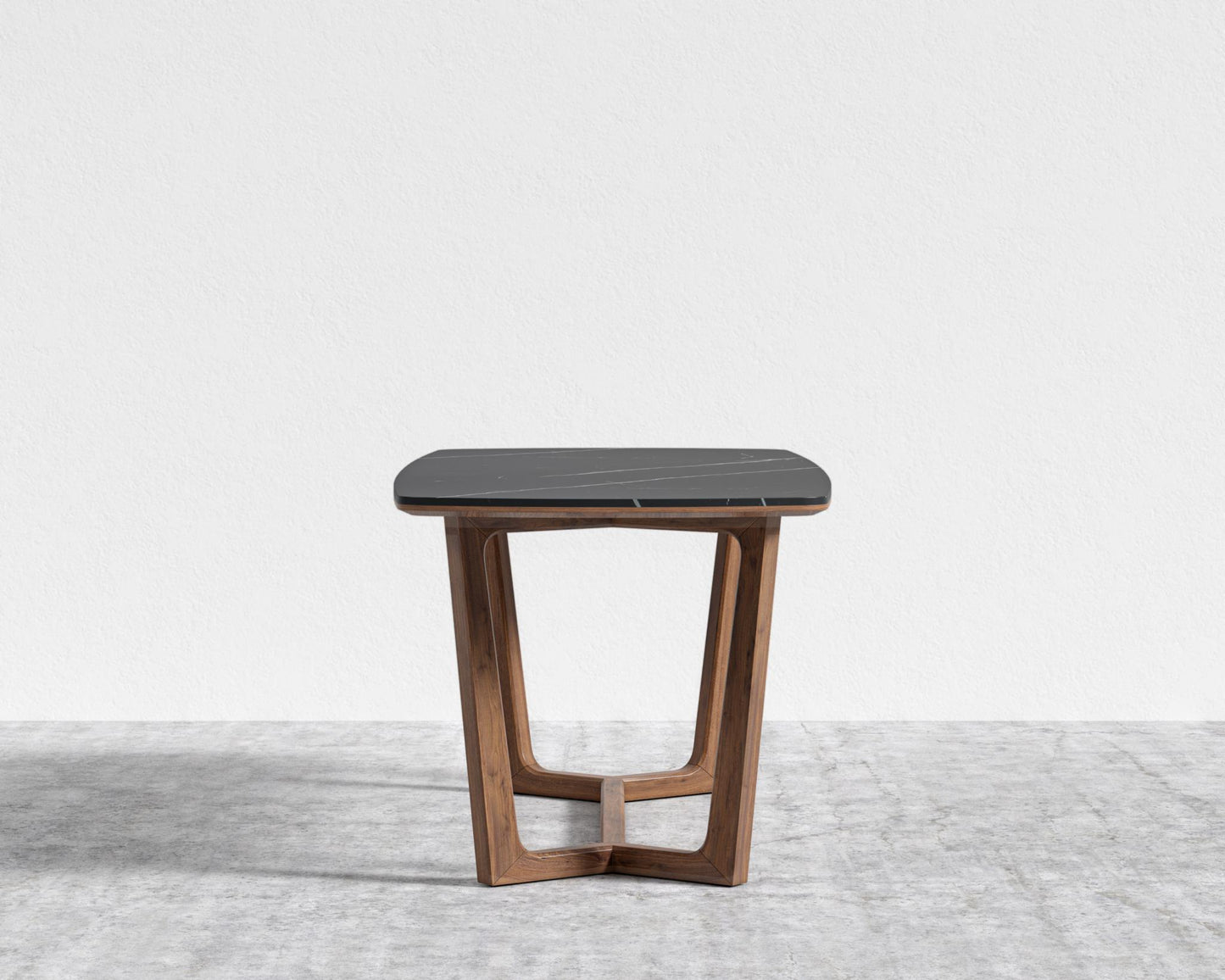 Evelyn Dining Table - Walnut, 71" | 180cm, Black Pietra Ceramic