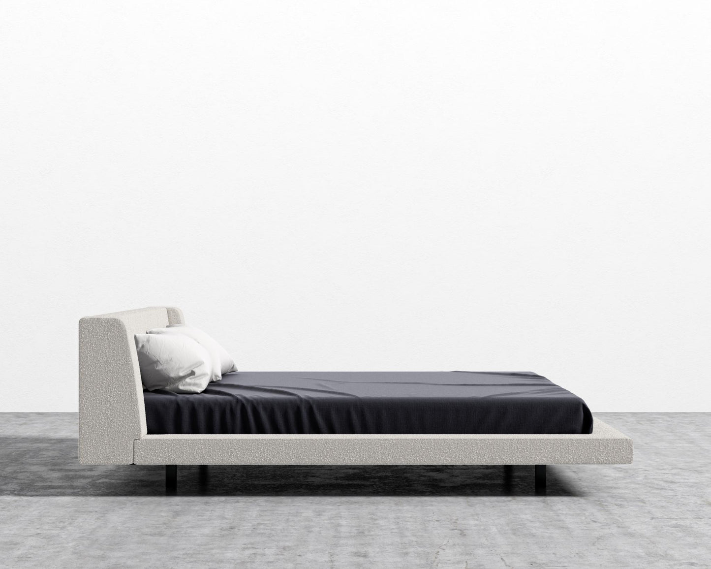 Harper Bed - King - Chatou Boucle - Pearl