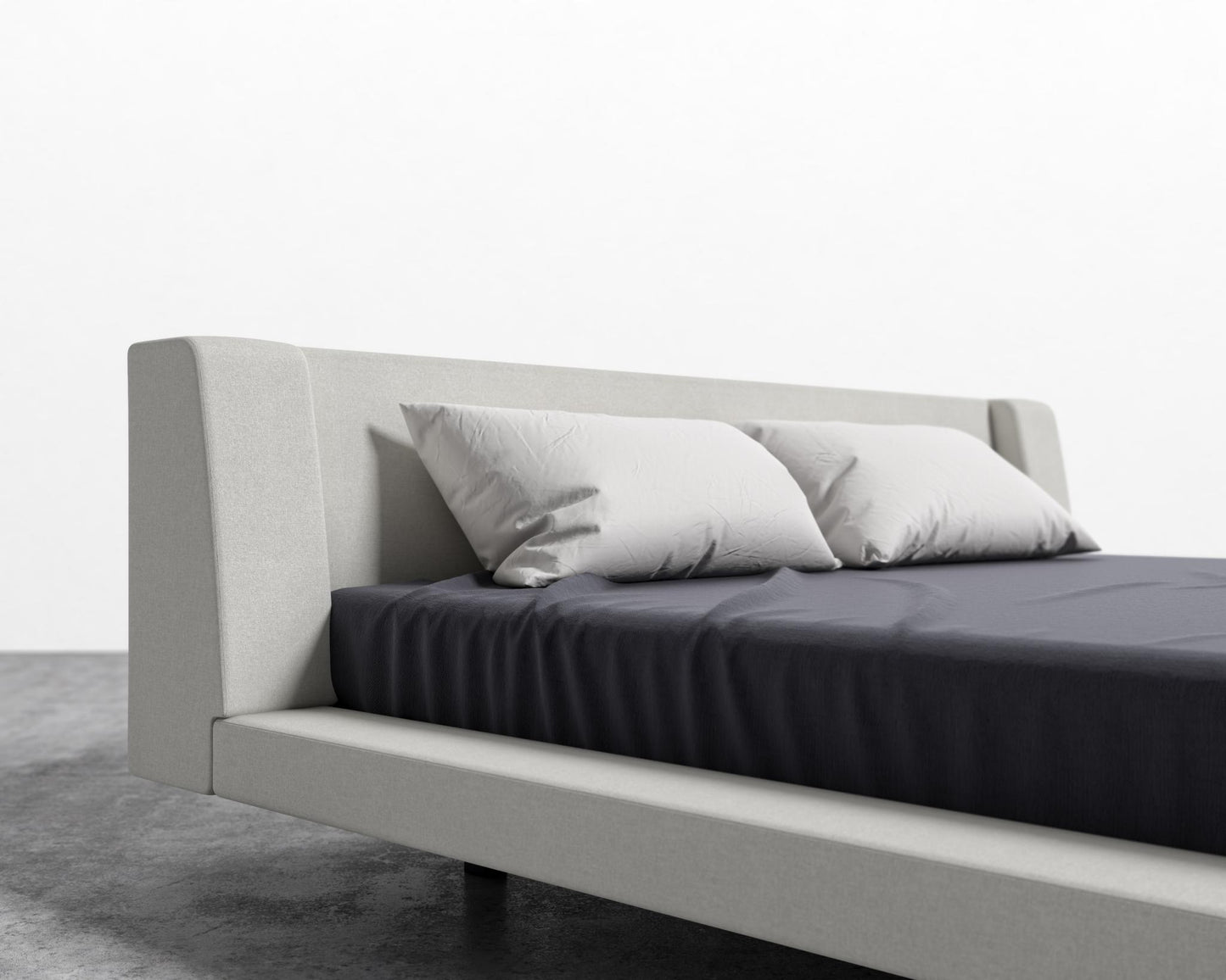 Harper Bed - Modern Felt - Alesund, King