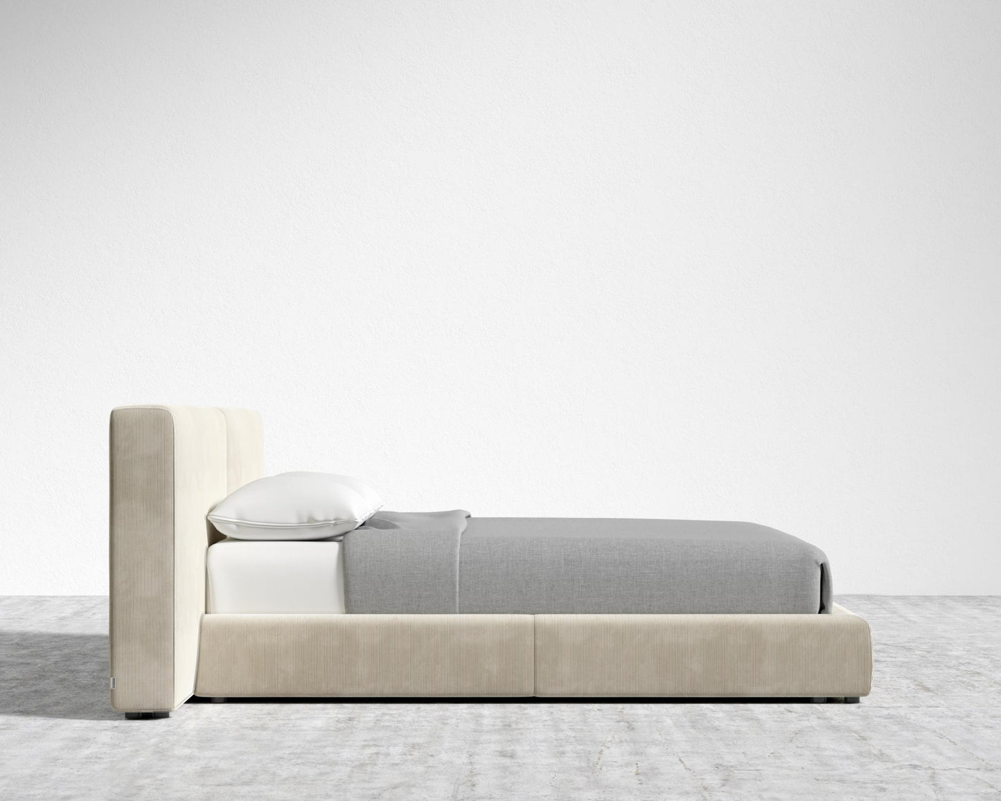 Kaye Slipcover Bed - Corduroy Velvet - Silkstone