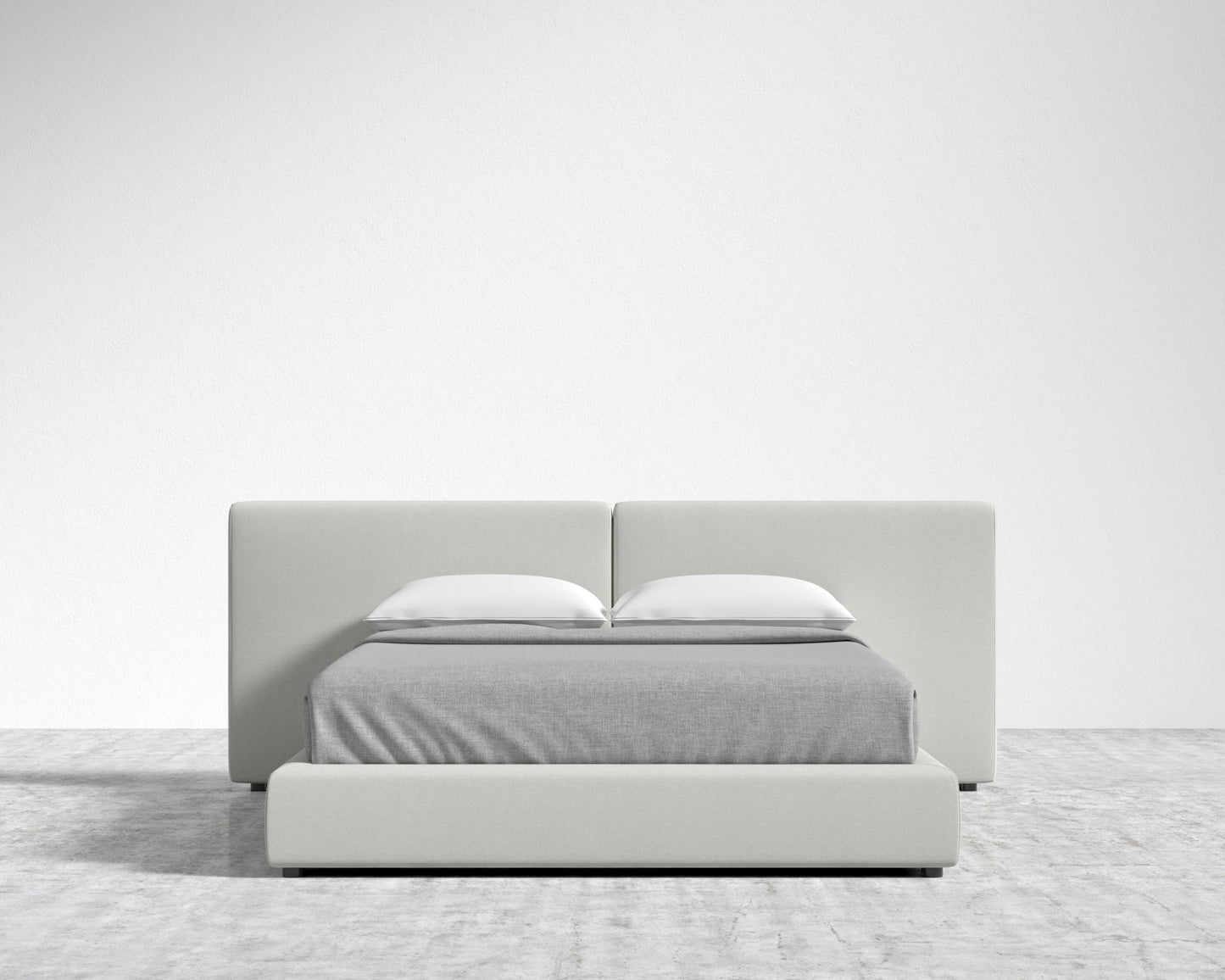 Kaye Slipcover Bed - Modern Felt - Alesund