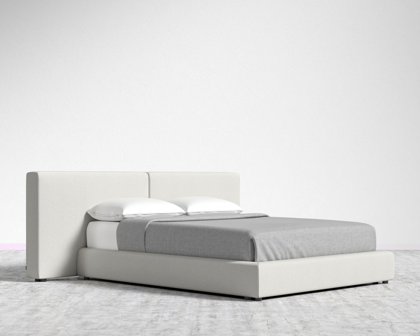 Kaye Slipcover Bed - Modern Felt - Alesund
