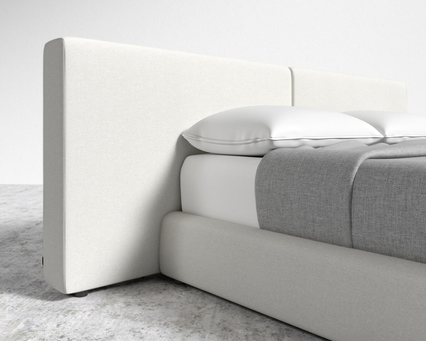 Kaye Slipcover Bed - Modern Felt - Alesund