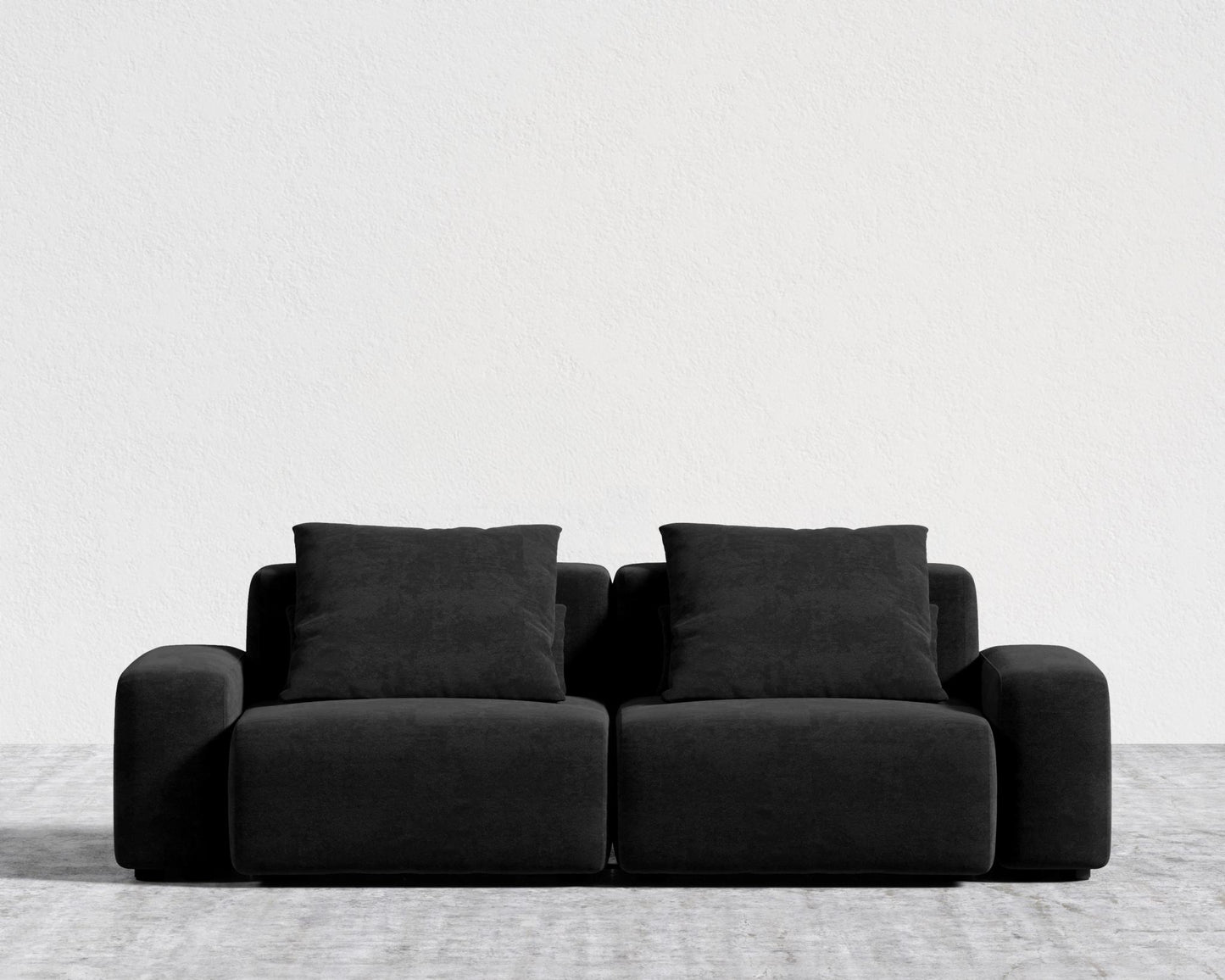 Kaye Sofa L - Large, Essential Cloud Weave - Obsidian