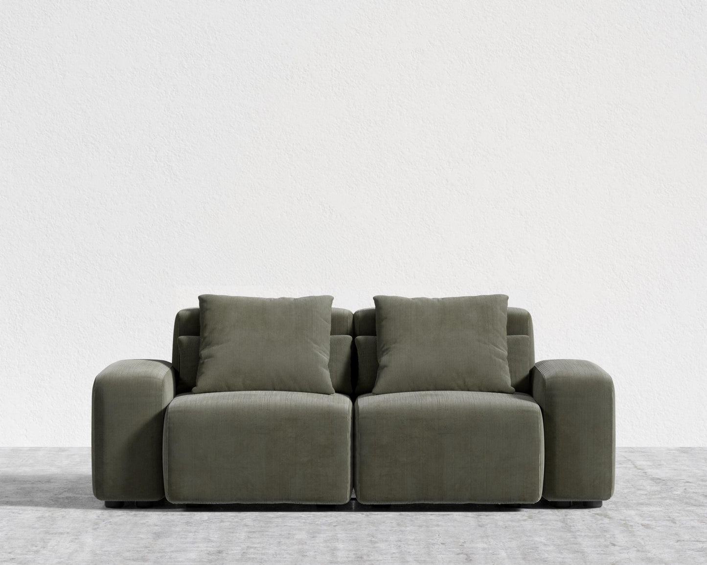 Kaye Sofa S - Standard, Corduroy Velvet - Evergreen