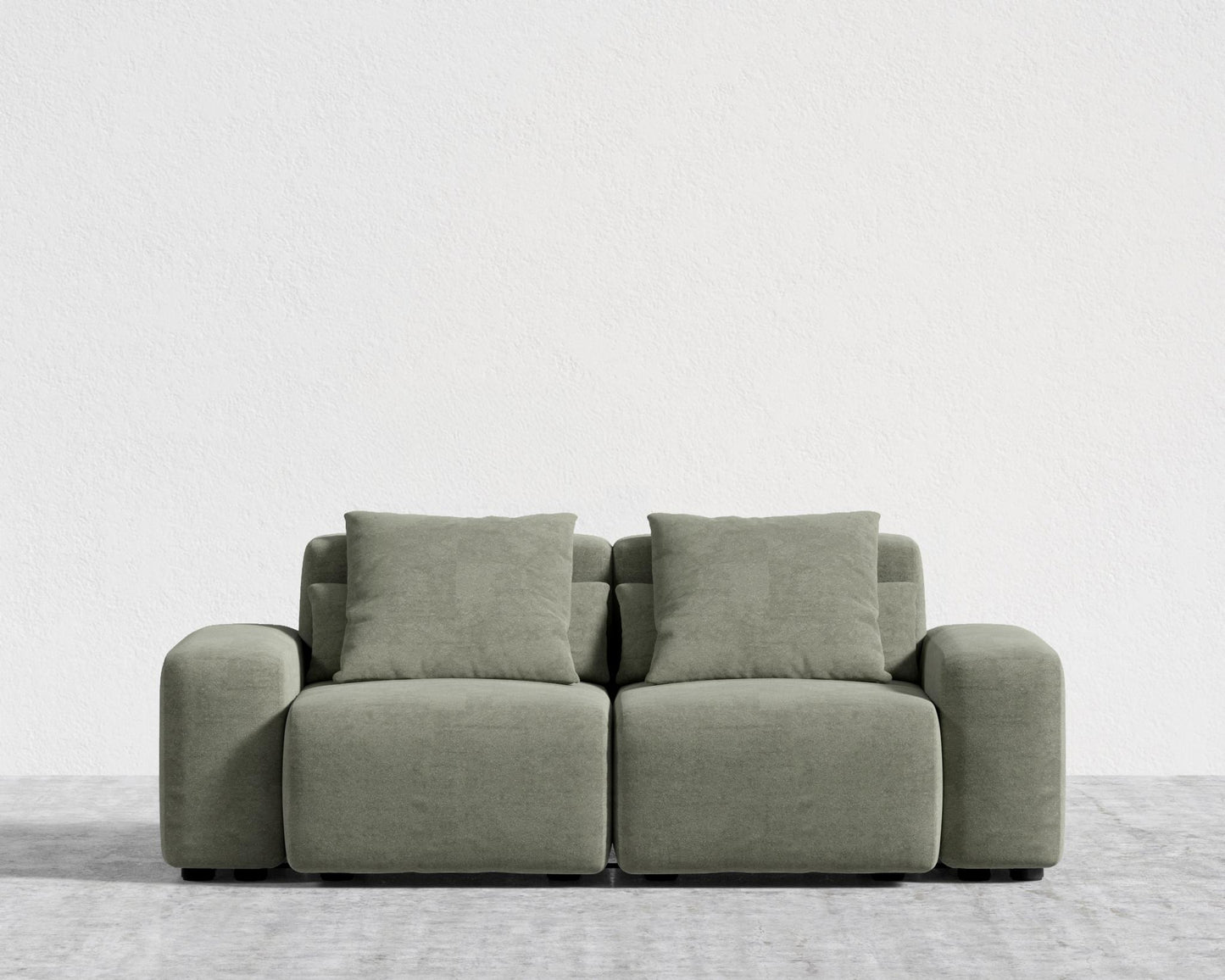 Kaye Sofa S - Standard, Essential Cloud Weave - Eucalyptus