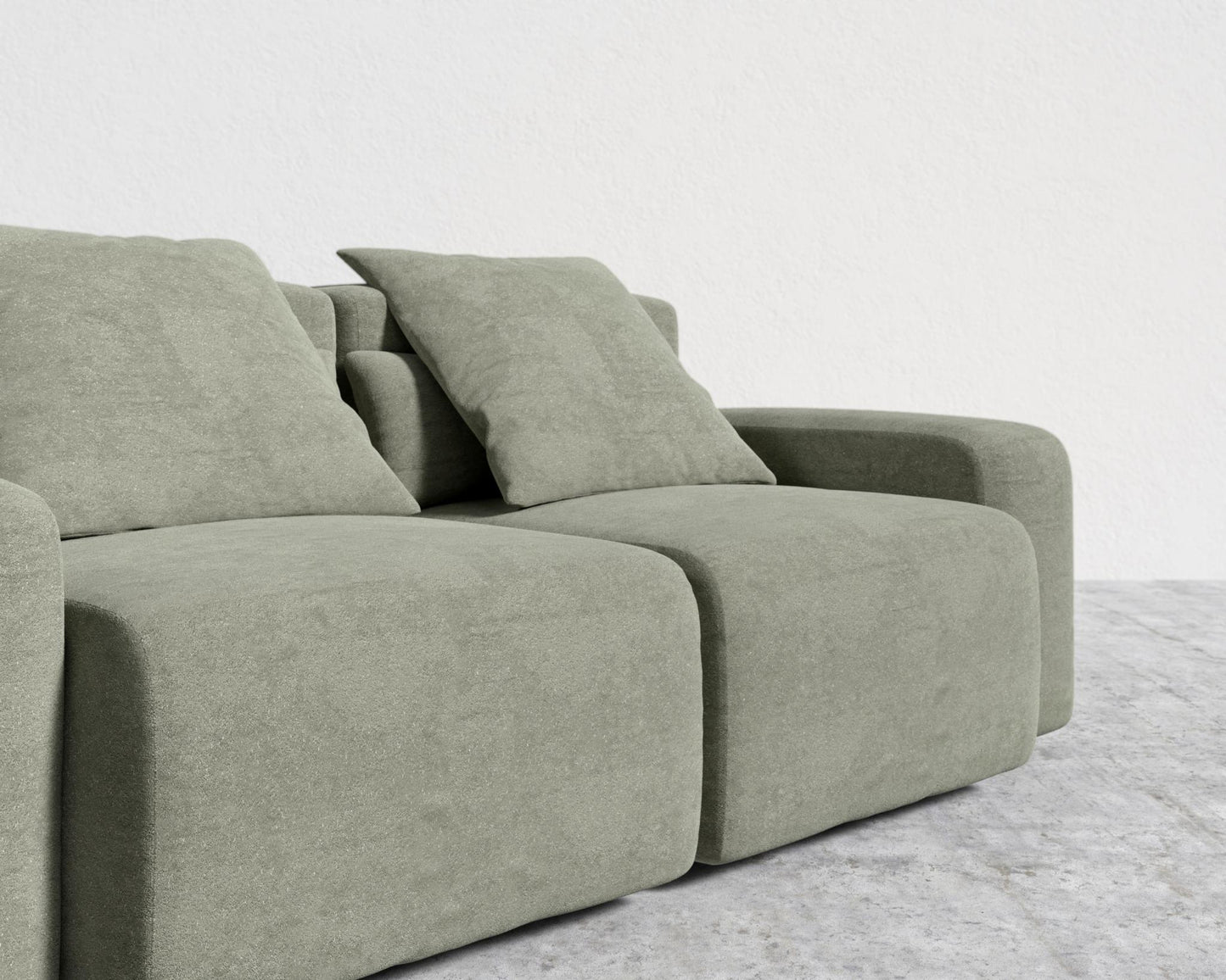 Kaye Sofa S - Standard, Essential Cloud Weave - Eucalyptus