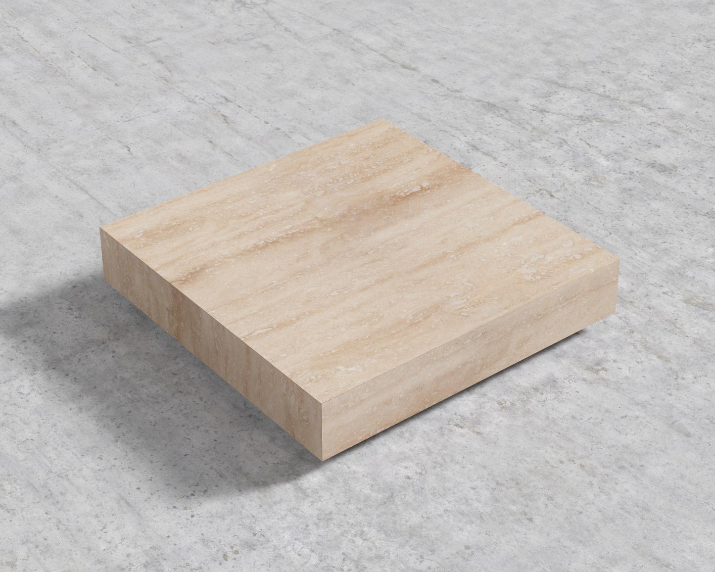 Liza Coffee Table - Black - Liza Outdoor, 40" x 40" | 102 x 102cm, Travertine Ceramic