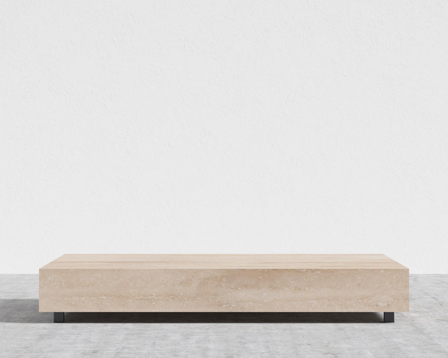 Liza Coffee Table - Black - Liza Outdoor, 40" x 40" | 102 x 102cm, Travertine Ceramic