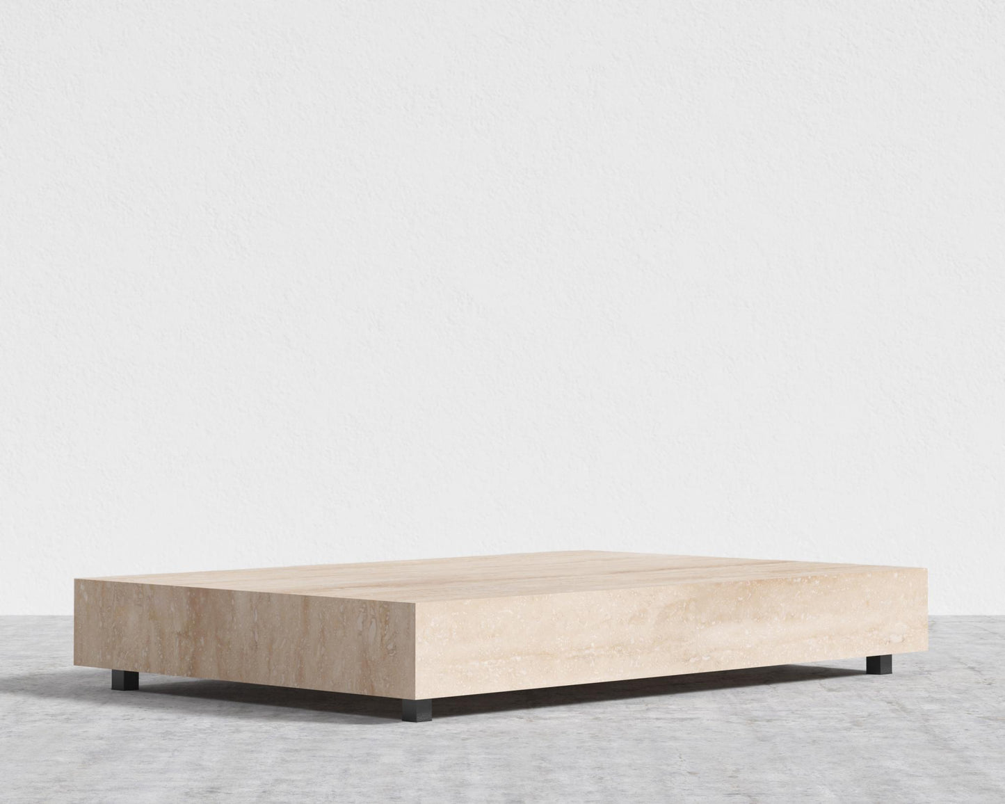 Liza Coffee Table - Black - Liza Outdoor, 40" x 40" | 102 x 102cm, Travertine Ceramic